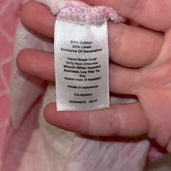 Talbots 3/4 Sleeve Pink Top - Picture 9 of 9